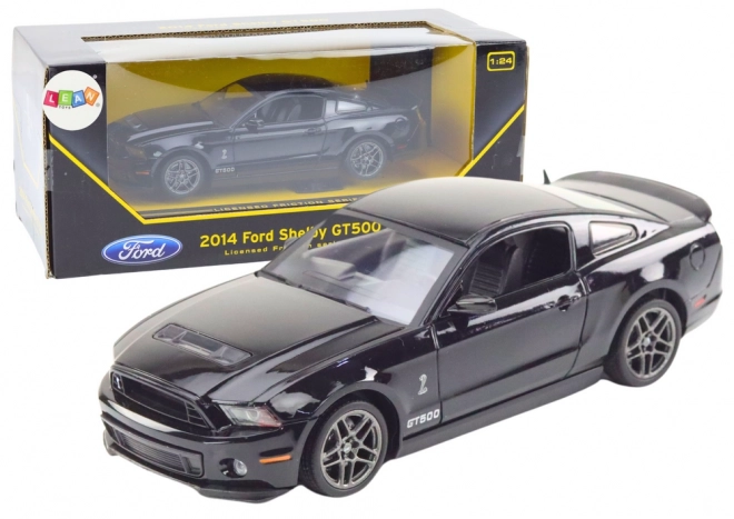 ford shelby gt500 kisautó 1:24 méretarányban - fekete