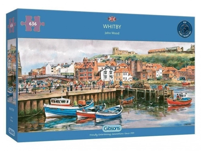 Panorámás Puzzle Whitby, Yorkshire - 636 Darab