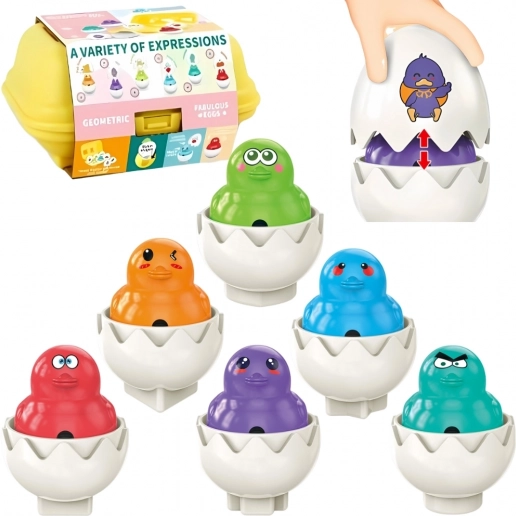 WOOPIE Mozaika Montessori Tojás Kapocs 6db