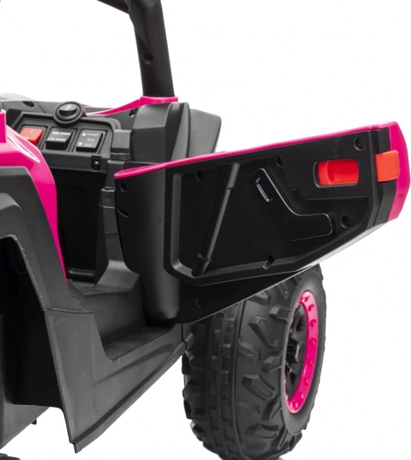 Gyermek elektromos autó Buggy Madman UTV-MX rózsaszín