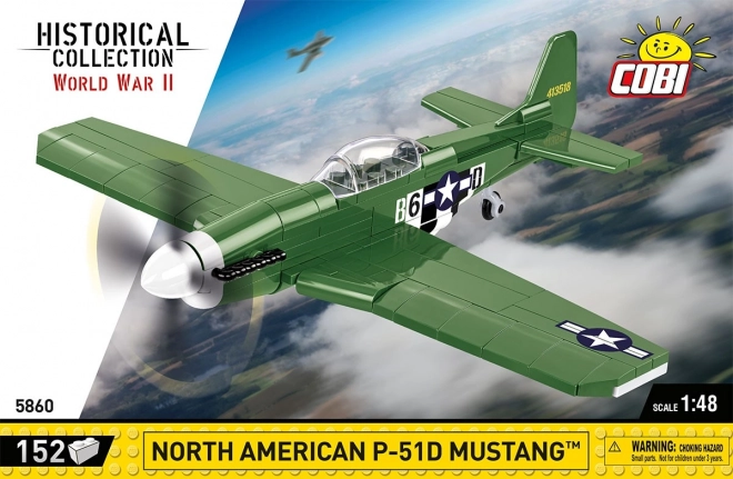 Cobi p-51d mustang repülőgép model