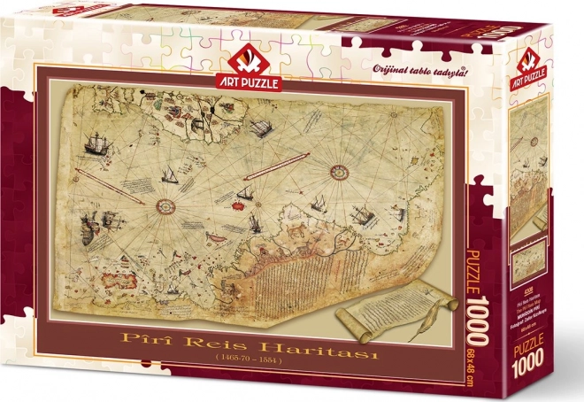 Kapitány Reise térkép puzzle - 1000 darab