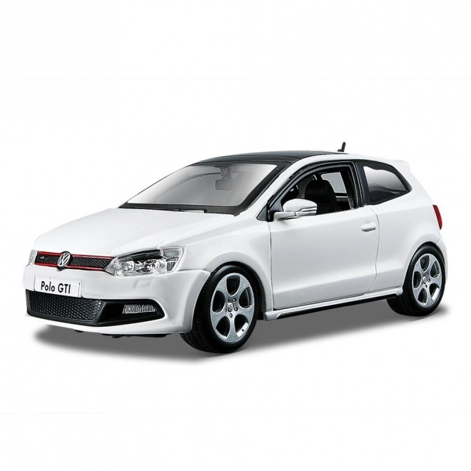 Bburago Volkswagen Polo GTI Mark 5 piros autómodell 1:24 méretarány