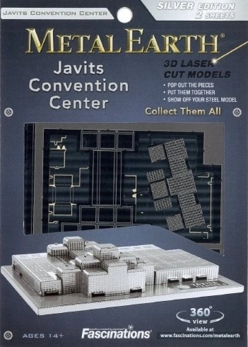 Metal Earth 3D puzzle Jacob Javits kongresszusi központ