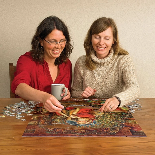 Karácsonyi jelenet puzzle 1000 darabos COBBLE HILL