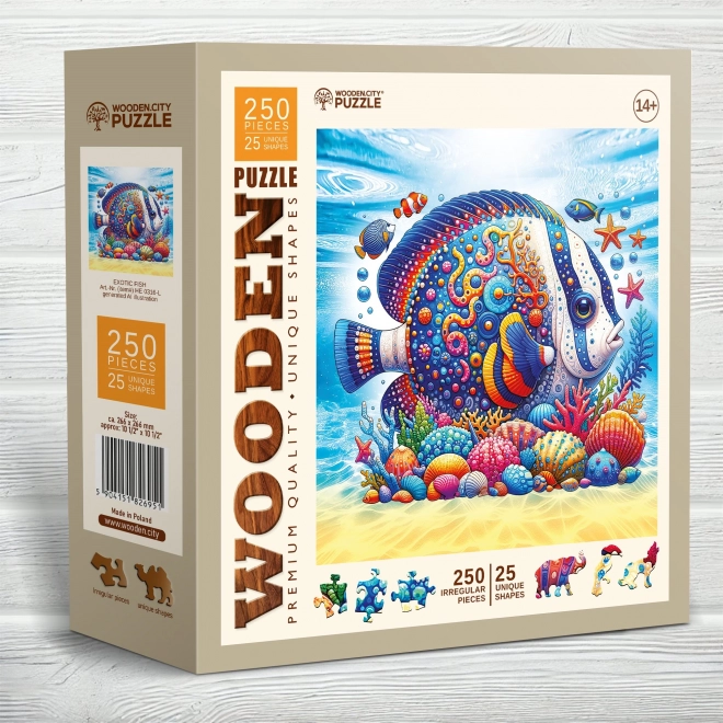 Egzotikus hal fa puzzle 250 darabos