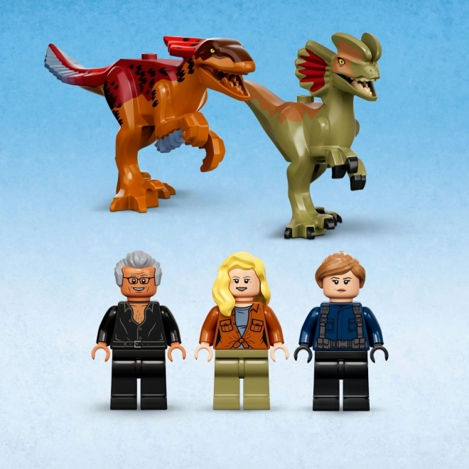 LEGO Jurassic World Pyroraptor és Dilophosaurus szállító