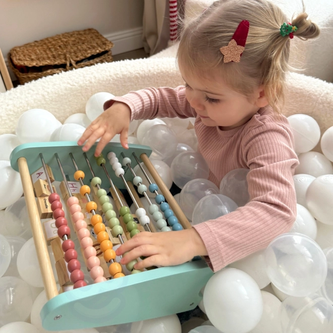 Fából készült oktatási számláló és ábécé Tooky Toy
