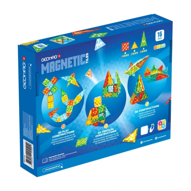 Geomag Gems 16 mágneses lapka