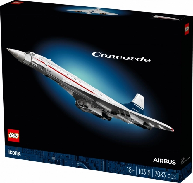 Lego ikonikus Concorde modell