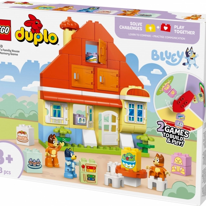 DUPLO Bluey Családi ház memóriajátékkal
