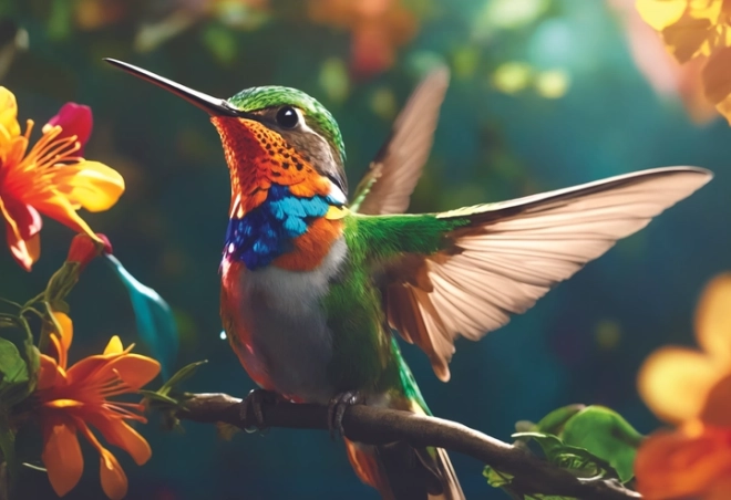 Puzzle Természet: Kolibri 250 Darab