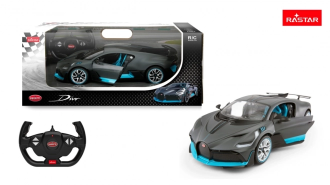 Bugatti Divo ezüst modell RASTAR 1:14 távirányítós autó