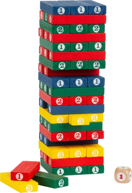 Színes fa játék Jenga