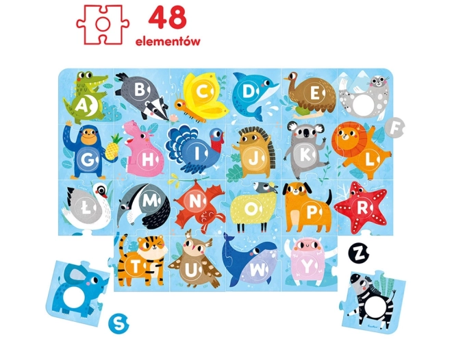 CzuCzu nagy puzzle lyukkal Ábécé