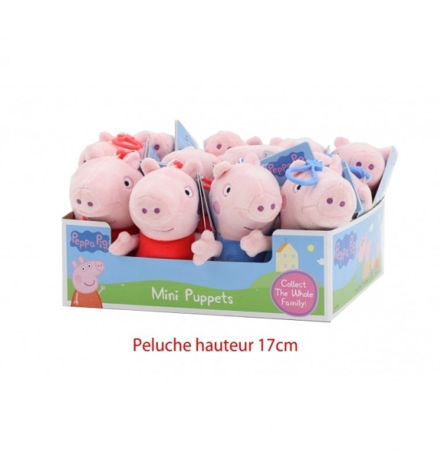 Peppa malac plüss figura klipsszel