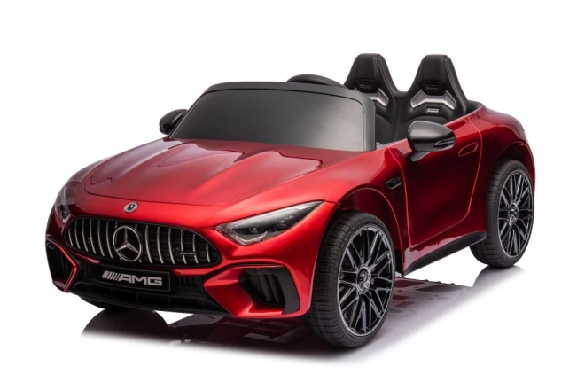 Mercedes AMG SL63 pirosra festett akkumulátoros autó