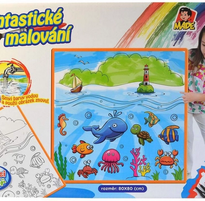 MaDe varázslatos festészet filctollakkal színes