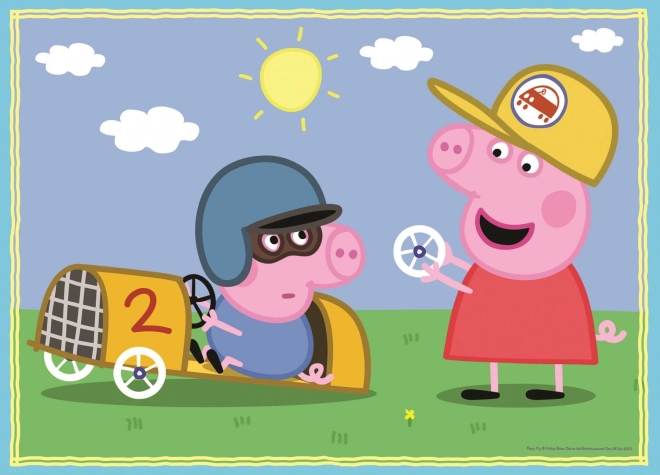 Peppa malac puzzle készlet 4 az 1-ben