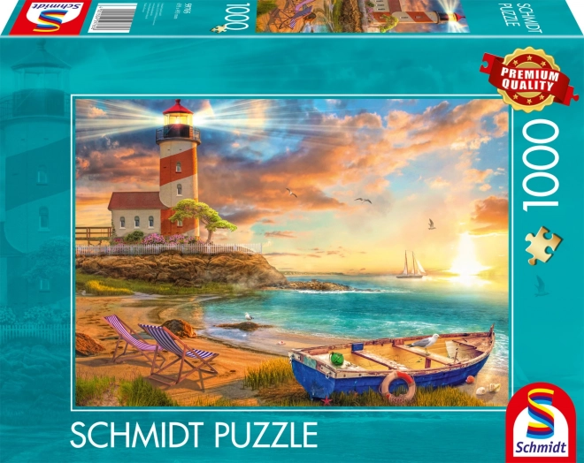 Naplemente a világítótoronynál puzzle 1000 darabos