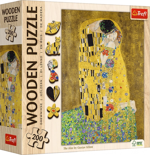 Gustav Klimt Puszta csók 200 db fa puzzle