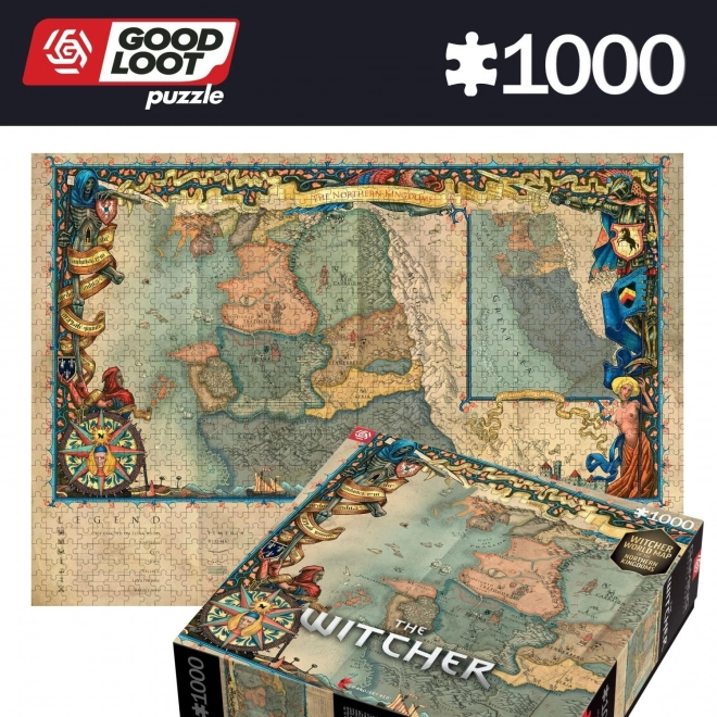 Puzzle The Witcher: Északi Királyságok 1000 darabos