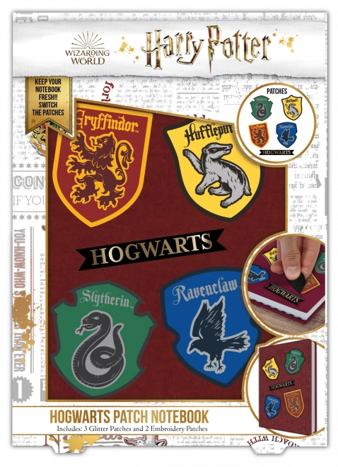 Harry Potter A5-ös füzet házak jeleivel