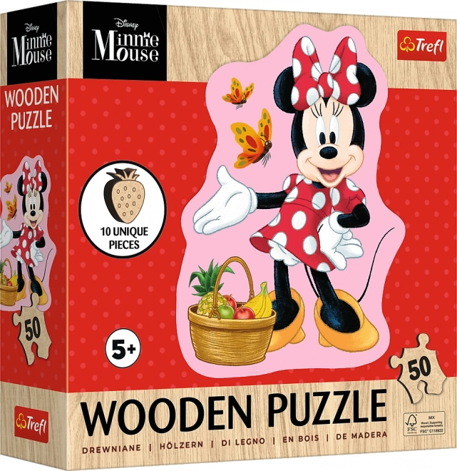 Trefl fa puzzle boldog Minnie