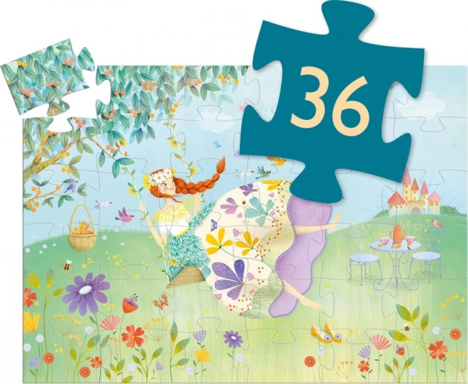 Djeco tavaszi hercegnő puzzle 36 darabos