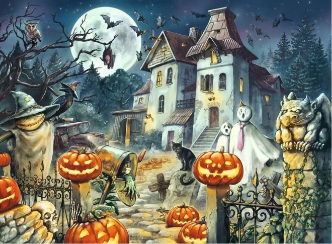 Halloween ház XXL puzzle - 300 darabos