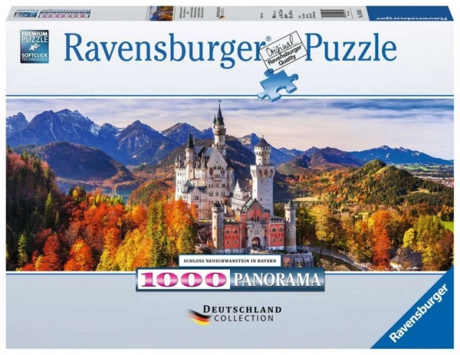 Ravensburger 1000 darabos panorámás puzzle - Neuschwanstein kastély