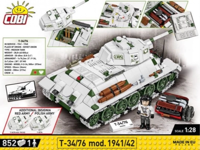 Cobi t-34 közepes tank építőkészlet