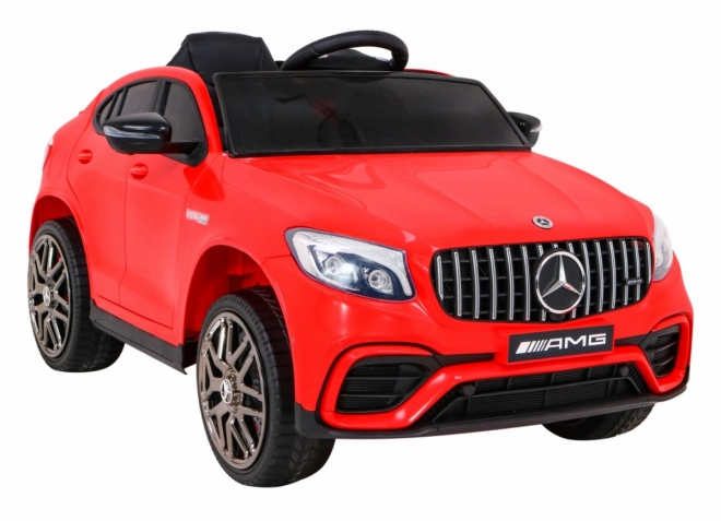 Mercedes Benz GLC63S gyerekeknek Piros + távvezérlés + 4x4 meghajtás + MP3 LED + EVA + lassú indítás