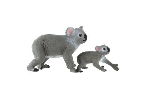 Koala figurák anya és kölyök műanyag