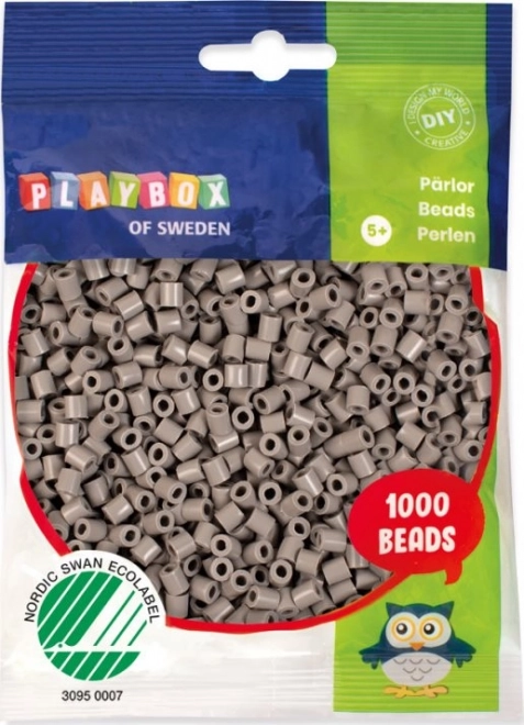 Playbox vasalható gyöngyök - szürke 1000 darab