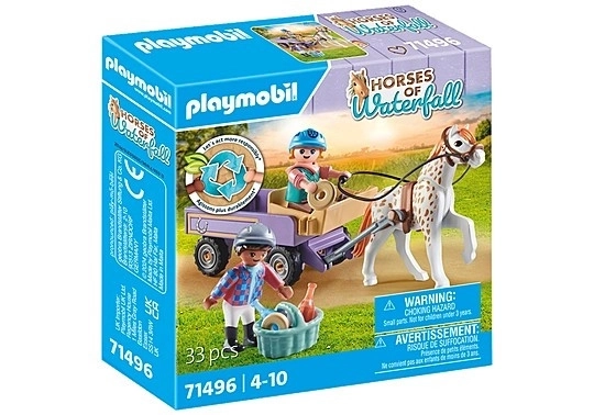 Playmobil póni hintó szett