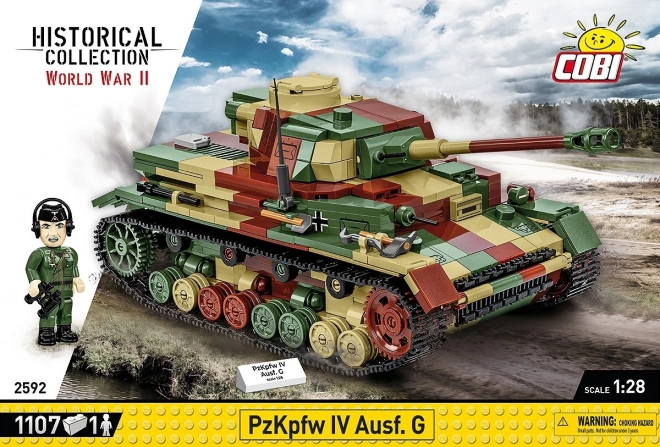 II. világháborús Panzerkampfwagen IV Ausf.G építőkészlet