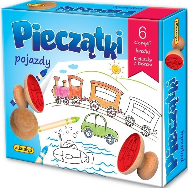 Járművek pecsétkészlet gyerekeknek