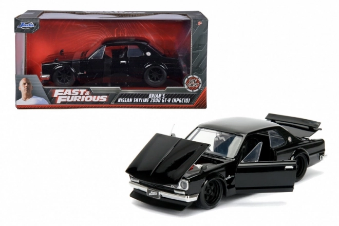 Gyorsan és dühösen 1971 Nissan Skyline GT-R modell 1:24