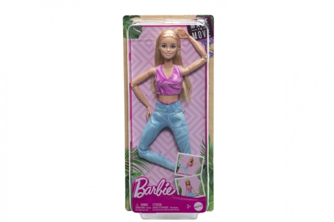 barbie mozgásban - Szőke kék leggings-ben