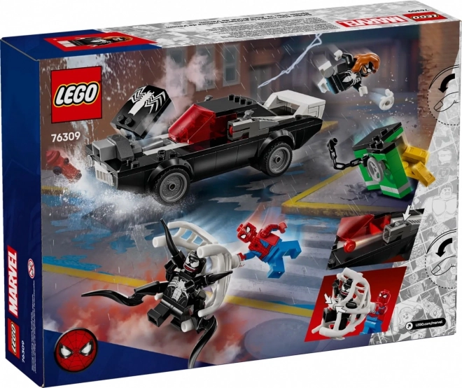 Pókember vs Venom izomautó LEGO képregény kalandok