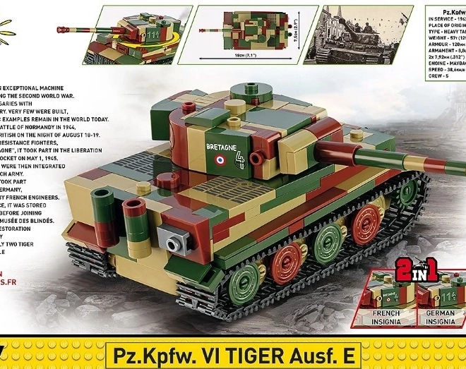 Pz.Kpfw. VI Tiger Ausf. E 1:48 méretarányú tank modell