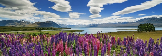 Heye panorámás puzzle, Tekapo-tó, Új-Zéland, 1000 darabos