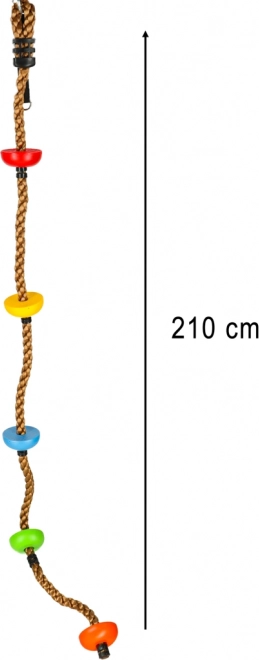 Mászókötél tárcsákkal gyerekeknek 200 cm