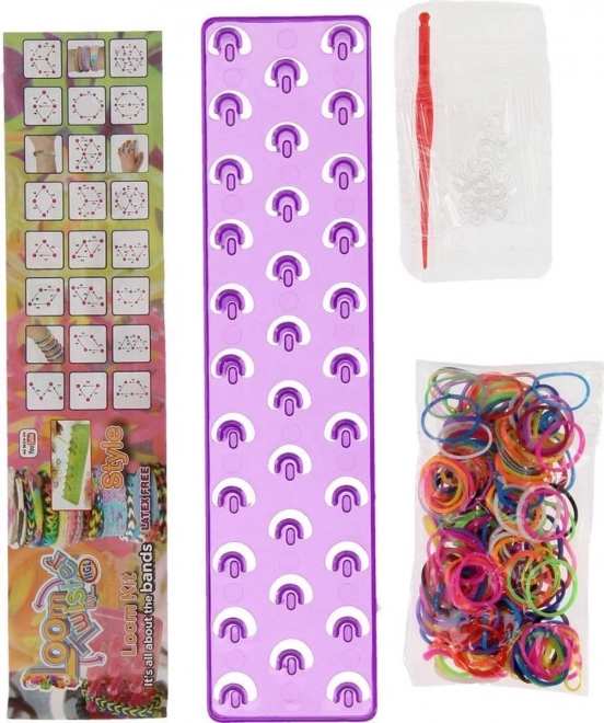 Loom készlet 200 színes gumival