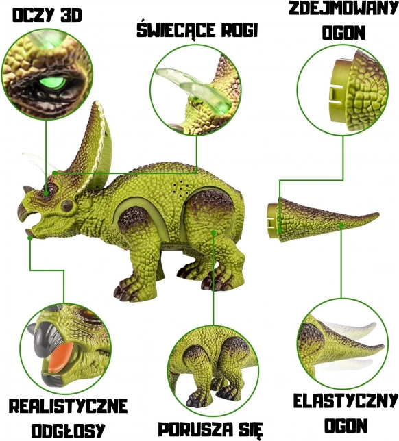 Woopie Távirányítós RC Robot Triceratops