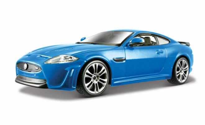 Bburago Jaguar XKR-S fém modell autó kék