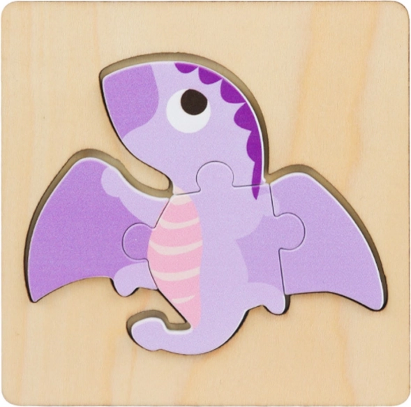 Fa kirakó Puzzle Dinoszauruszok 11 x 11 cm