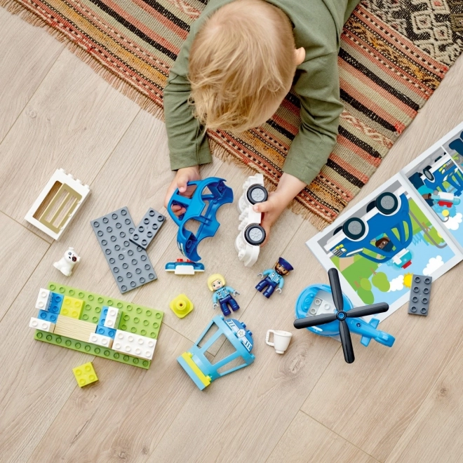 Lego Duplo rendőrörs és helikopter