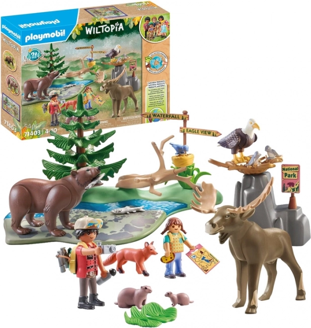 Playmobil Wiltopia – Észak-Amerika állatai, 54 darabos építőkészlet
